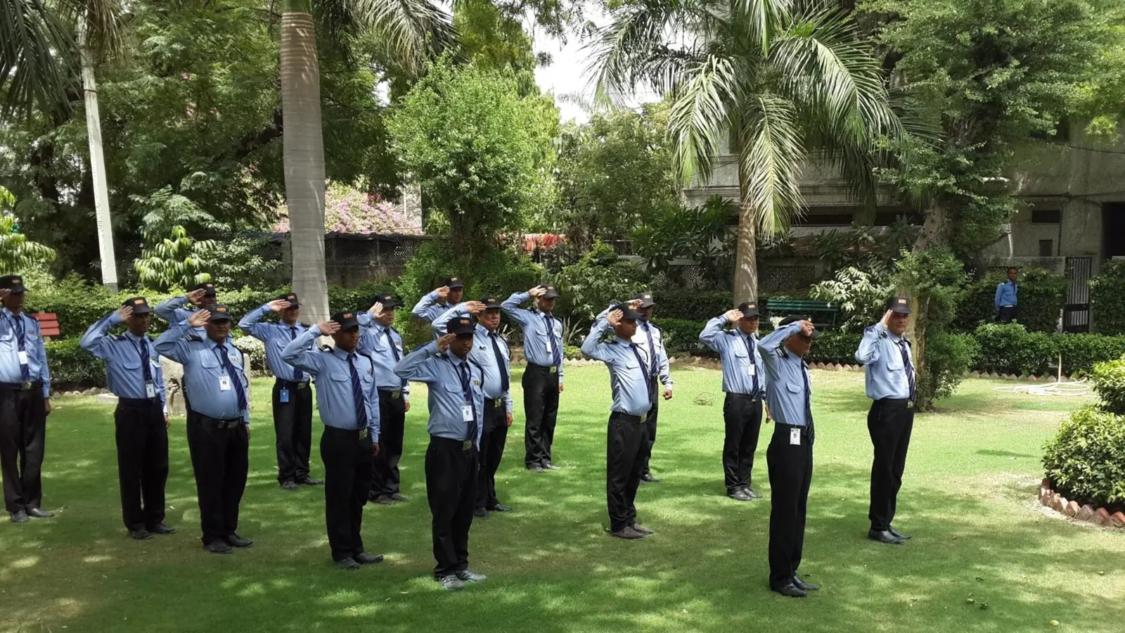 IPRA security guards in formation